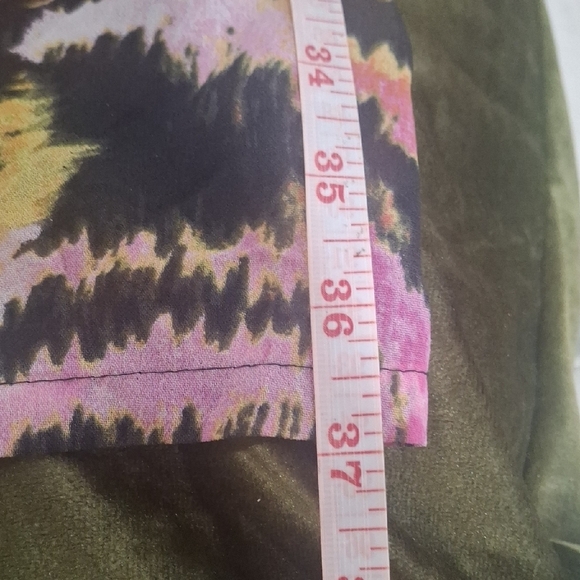 Lane Bryant Pink and Orange Patterned Dress Size 16 - Picture 9 of 9